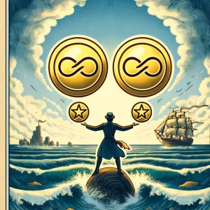 金幣二牌義：塔羅牌中的平衡與適應力象徵