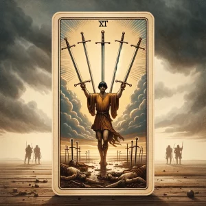 寶劍五牌義:塔羅牌中的衝突與教訓象徵