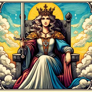 寶劍皇后牌義：塔羅牌中的智慧與獨立象徵